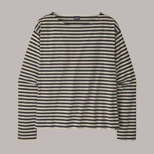 Patagonia Women's Long-Sleeved Mariner Top | Color Even Stripe: Sunken Blue