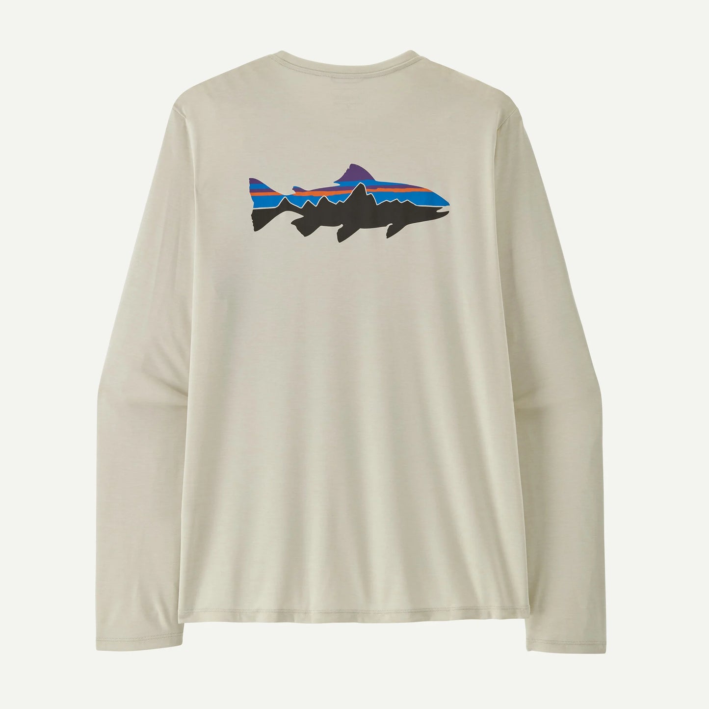 Patagonia Men's Long-Sleeved Capilene® Cool Daily Shirt - Fitz Roy Trout | Dyno White