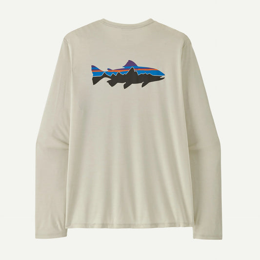 Patagonia Men's Long-Sleeved Capilene® Cool Daily Shirt - Fitz Roy Trout | Dyno White