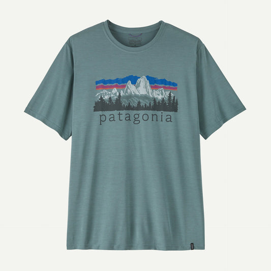 Patagonia Men's Capilene® Cool Daily Shirt - Fitz Roy Foothills | Blue Sage - Light Blue Sage