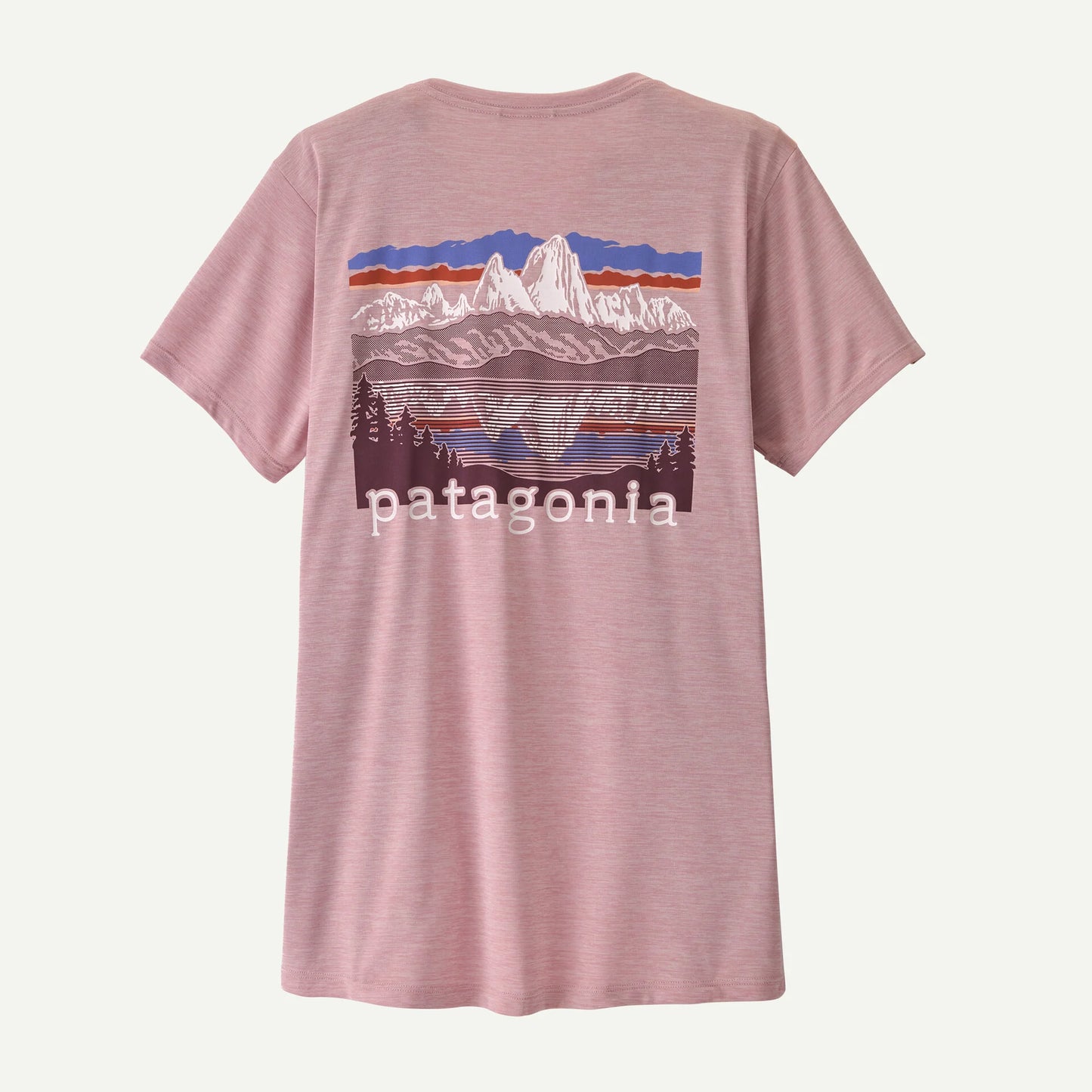 Patagonia Women's Capilene® Cool Daily Shirt - Fitz Roy Foothills | Fuzzy Mauve - Light Fuzzy Mauve