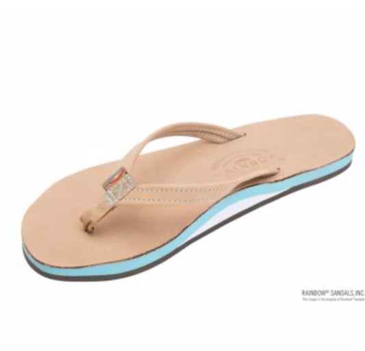 Rainbow Women’s Narrow Strap Flip Flops-BHI