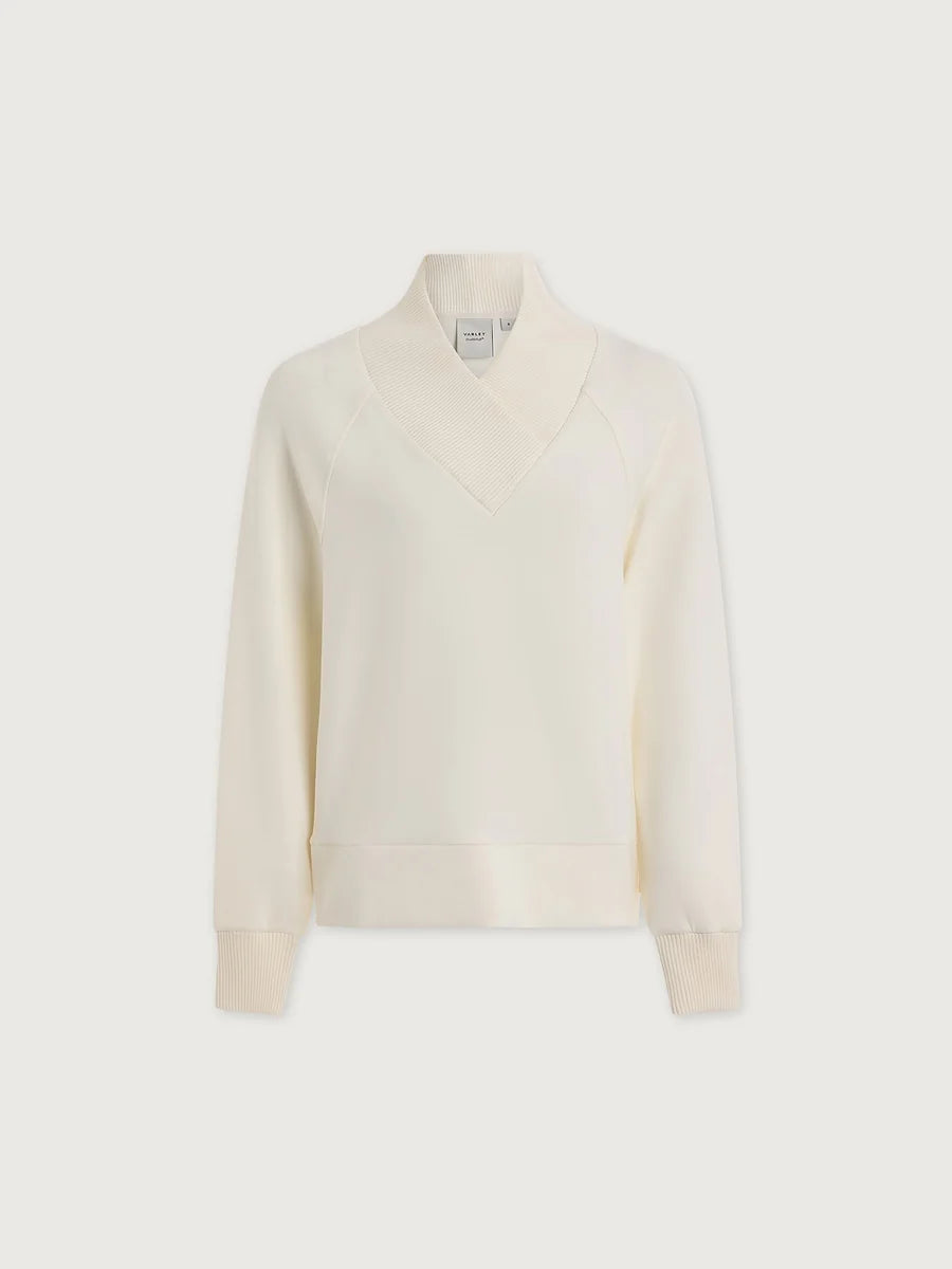 Varley Macie Zip-Hem Sweater | Color: Pristine