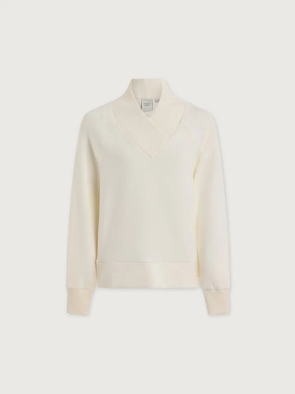 Varley Macie Zip-Hem Sweater | Color: Pristine