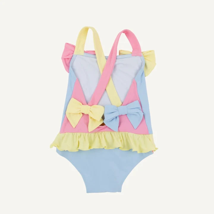Beaufort Bonnet Taylor Bay Bathing Suit- Pink/Lake Worth Yellow