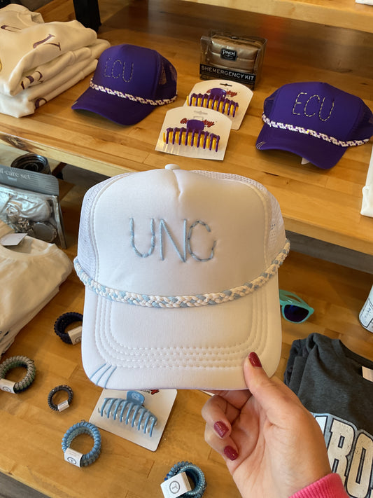 UNC Hat - White - Tipsy Threads