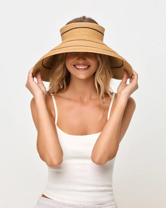 L*Space Jess Roll Up Hat | Natural Black
