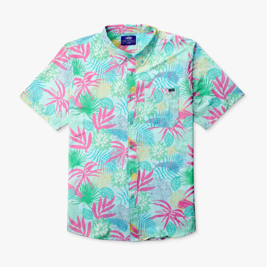 AFTCO Boatbar SS Button Down Shirt - Quiet Tide - BHI