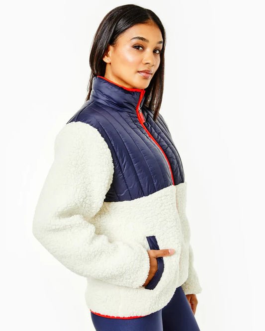Brandywine Sherpa Jacket-CREAM |NAVY-F23AB058 - Addison Bay