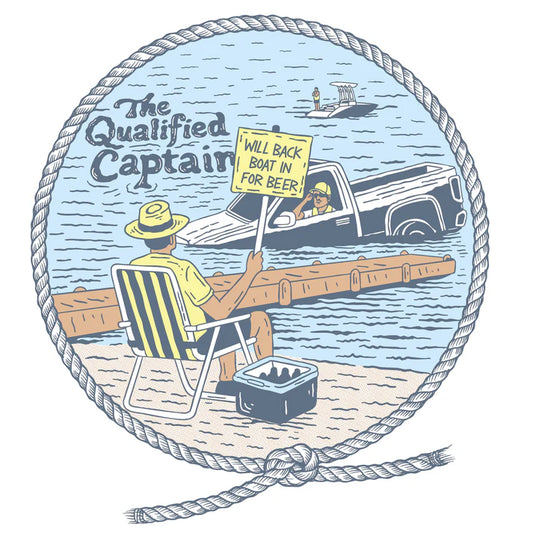 Qualified Captain Back in Tee | Grey