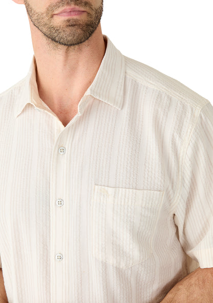 Tommy Bahama - Men's Nova Wave Button Down Shirt - Gold Honey Heather