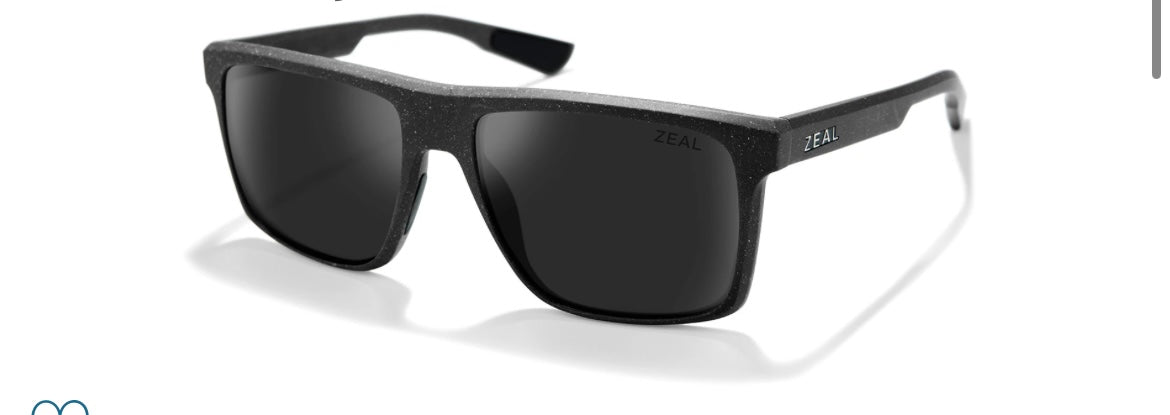 Zeal by Maui Jim Sunglasses - 11838 - Grey Divide Black Grain. - BHI