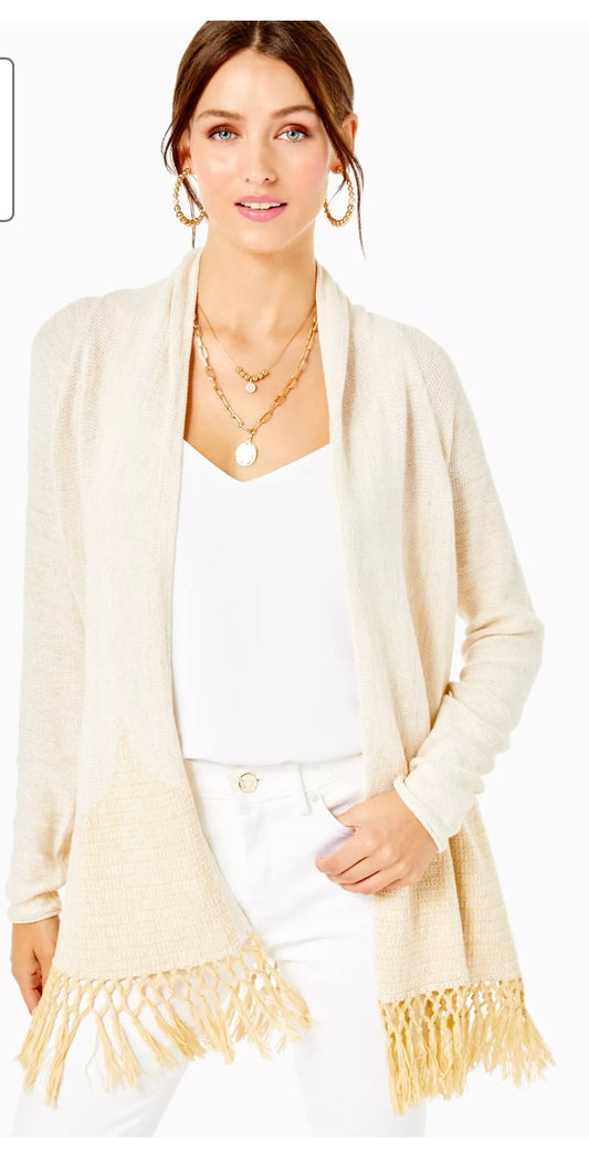 Lilly Pulitzer Tatum Cardigan - Gold Metallic - BHI