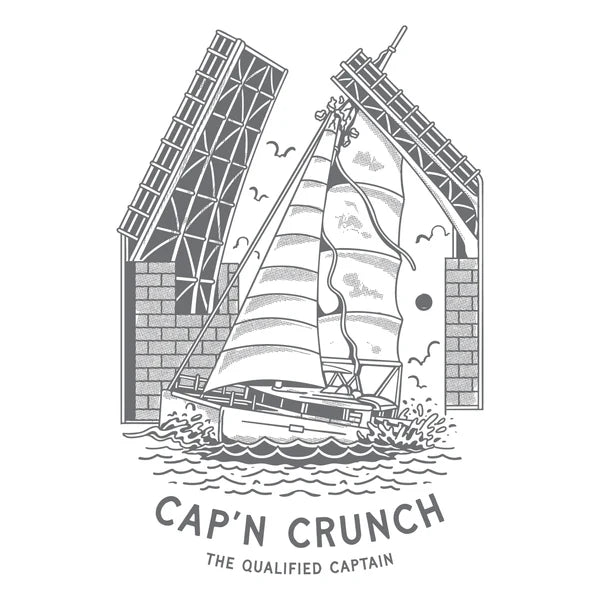 The Qualified Captain - Cap’n Crunch Tee - White