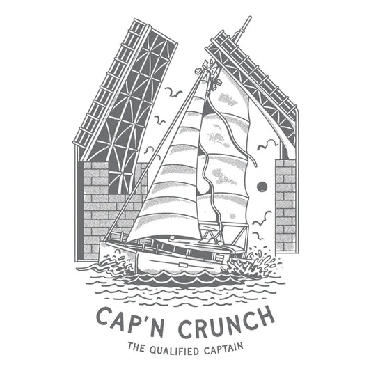 The Qualified Captain - Cap’n Crunch Tee - White