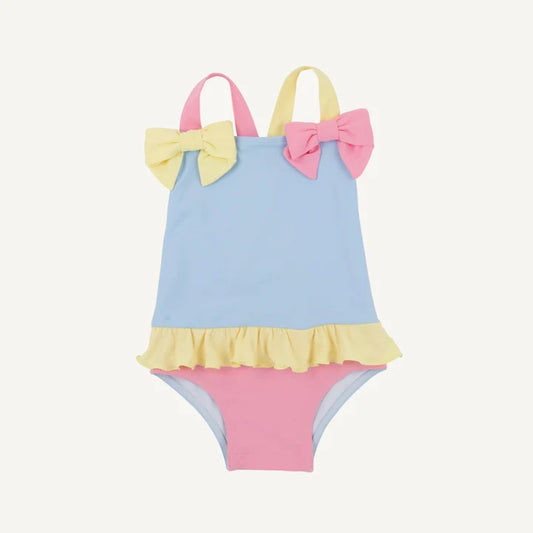 Beaufort Bonnet Taylor Bay Bathing Suit- Pink/Lake Worth Yellow