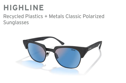 Zeal by Maui Jim-  12737 - Horizon Blue Highline Blackgrain w/ black - BHI