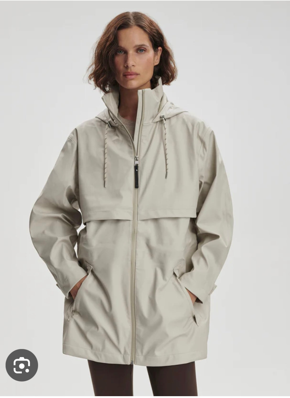 Varley Alyssa Rain Jacket - Silver Lining - BHI