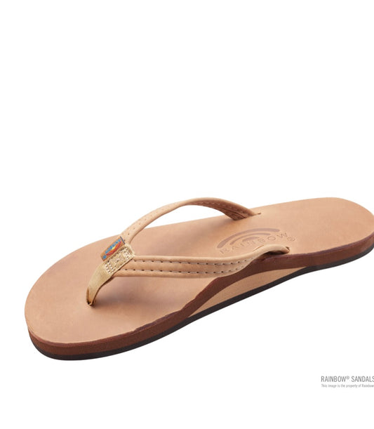 Rainbow Women’s Luxury Leather Flip Flops - BHI