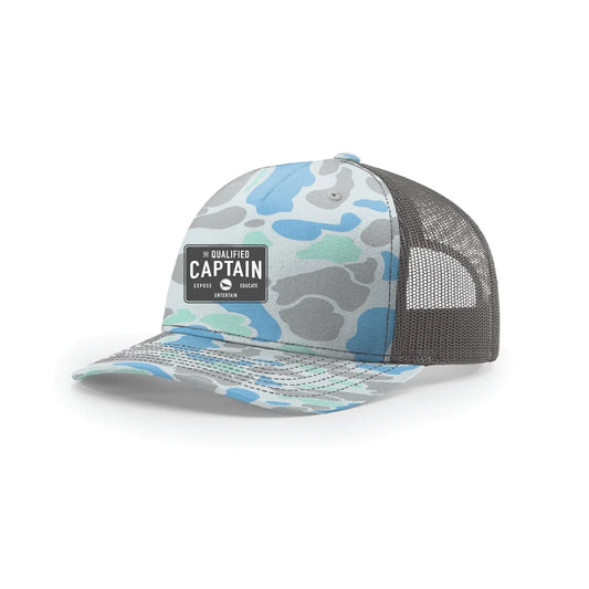 Qualified Captain Expose Trucker Saltwater Grey