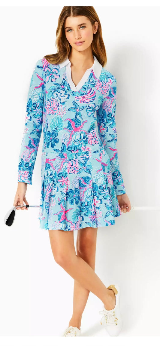 Lilly Pulitzer Turtle Club Dress - Bahamas Beachcomber - BHI