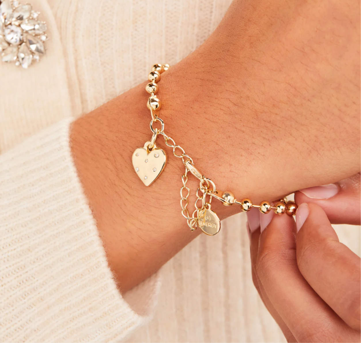 Heart Ball Chain Adjustable Bracelet - Alex & Ani