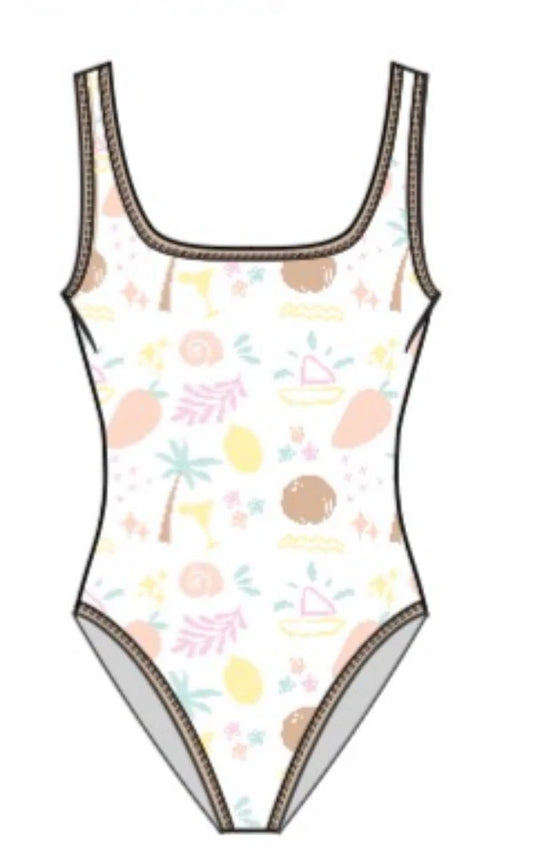 Lainsnow X The Last Mango One Piece | Coconut Cove (girls)