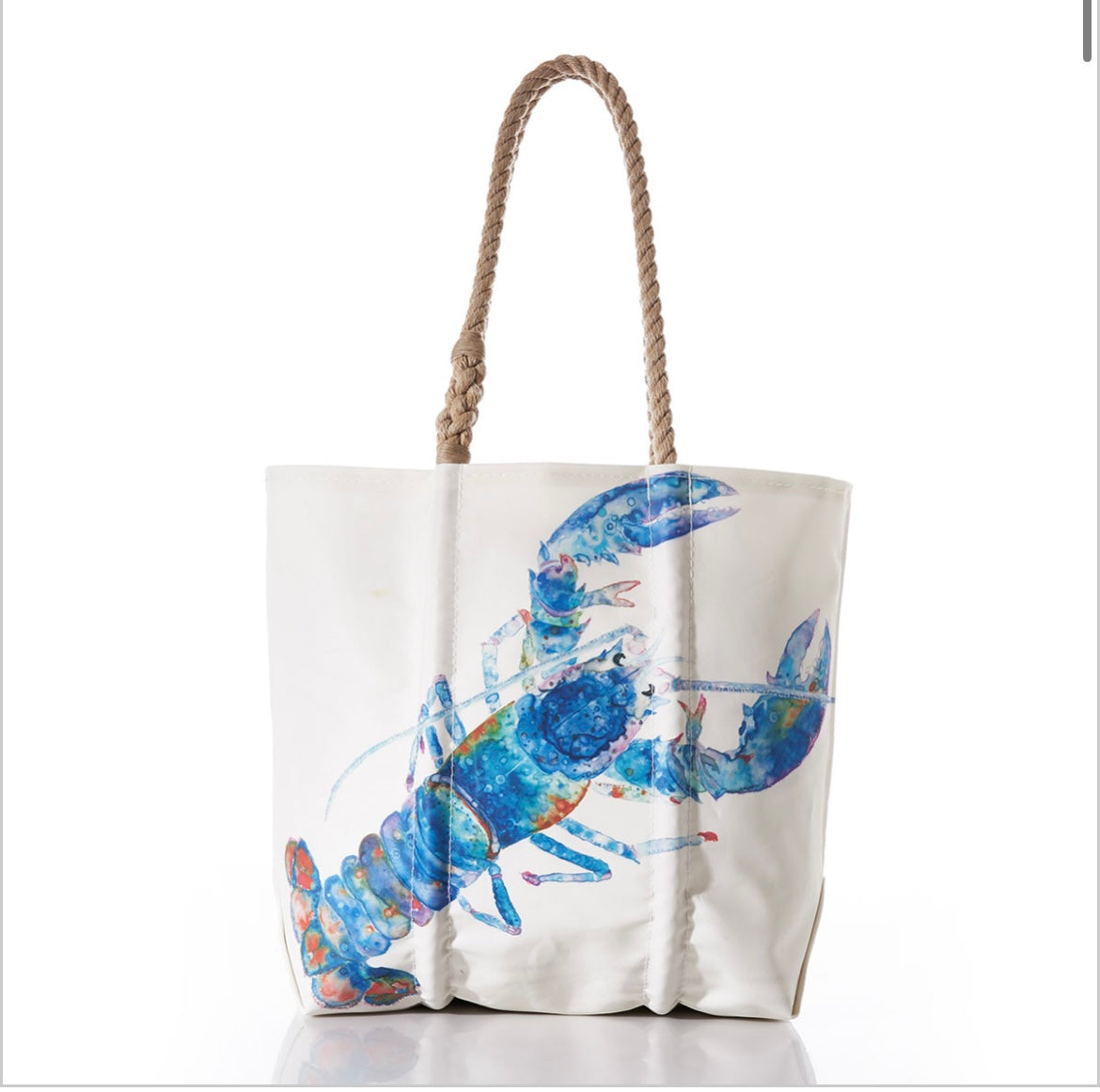 Sea Bags Multi Color Lobster Medium Tote Bag - BHI