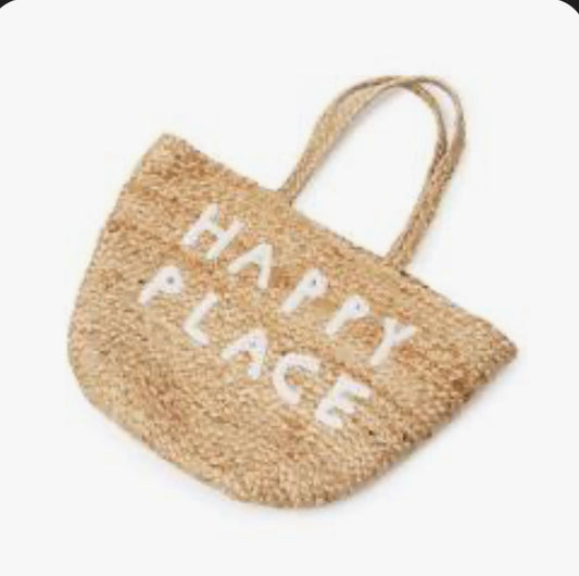 Sugarboo & Co Small Jute Bag - Happy Place - BHI