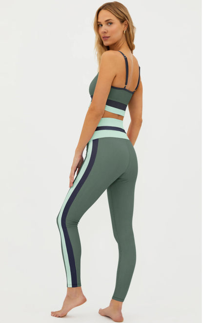 Mariella Colorblock Leggings - Palm Paradise - Beach Riot