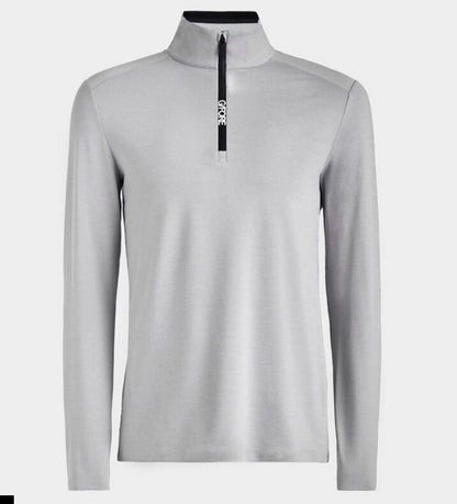 Brushed Back Tech Quarter Zip Pull Over - Light Heather Grey - Gfore