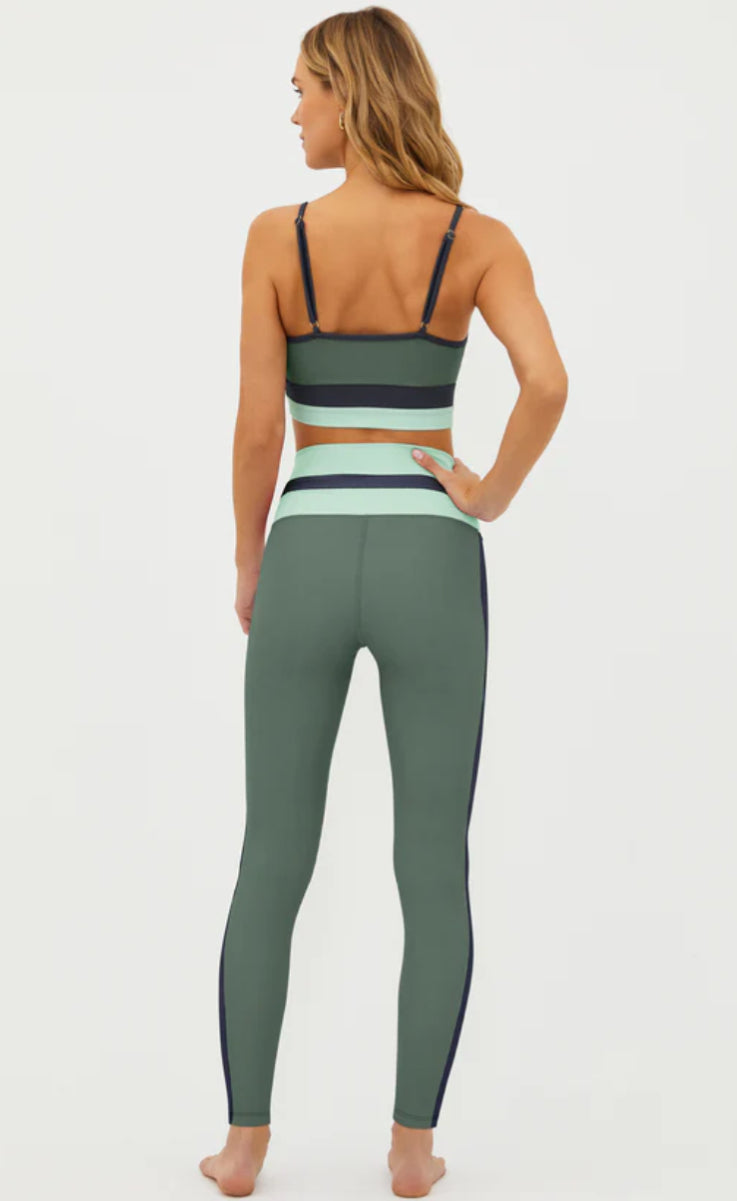 Mariella Colorblock Leggings - Palm Paradise - Beach Riot