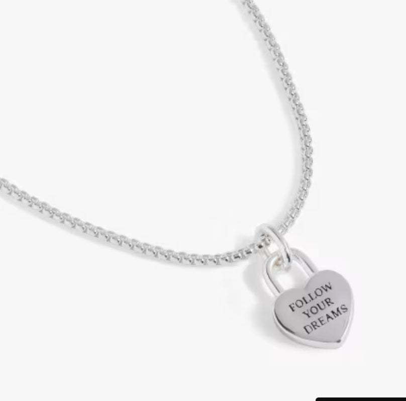 Follow your dreams- Silver- Necklace  -Alex Ani