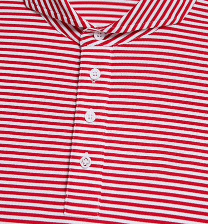 FEEDER STRIPE TECH PIQUÉ MODERN SPREAd POLO - LAVA - GFORE