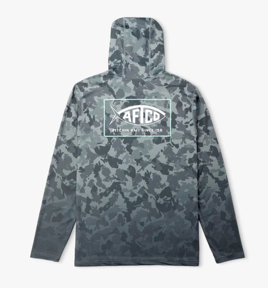 AFTCO Grander Camo UVX LS Hoodie - BHI