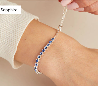 Tennis Bolo Bracelet-Sapphire-Alex & Ani