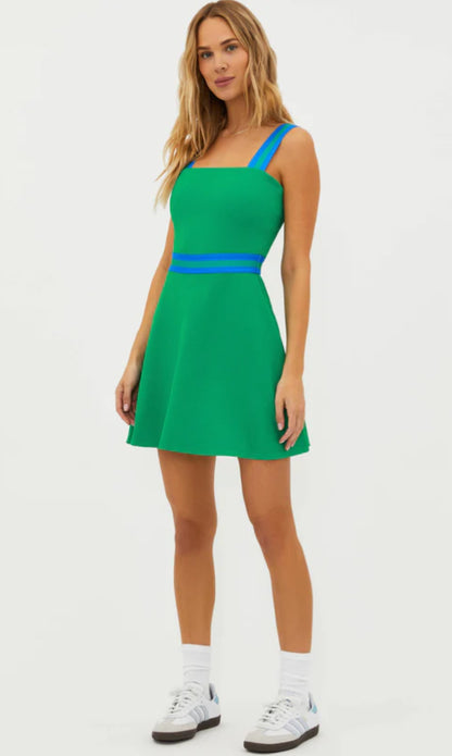 BEACHRIOT-Miriam Dress Garden Green Waffle