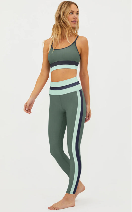 Mariella Colorblock Leggings - Palm Paradise - Beach Riot