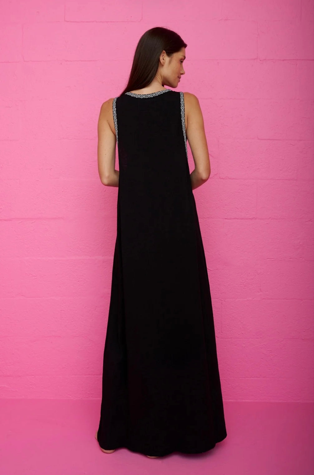 Pitusa Monochromatic Tassel Slit Dress - BHI