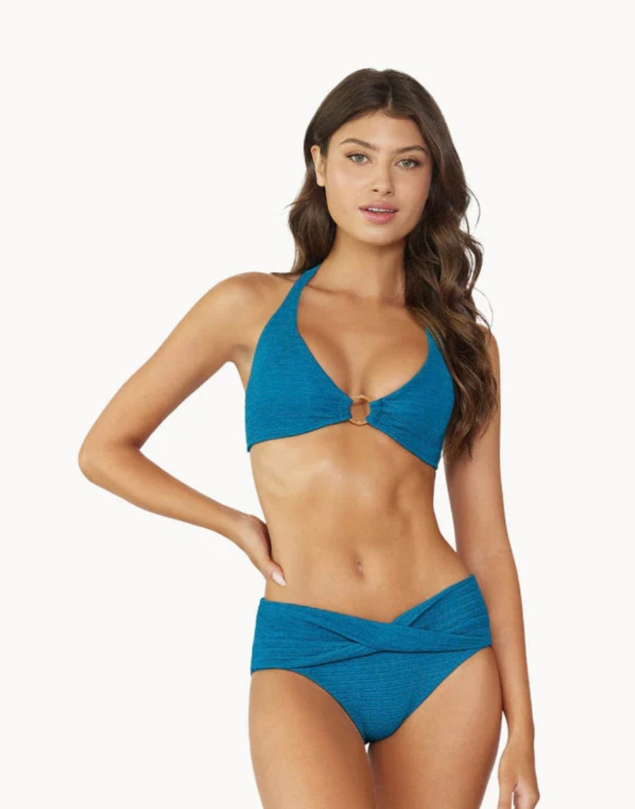 PQ Swim Women’s Maya Modest Bikini Bottoms - Turquoise Tides - BHI