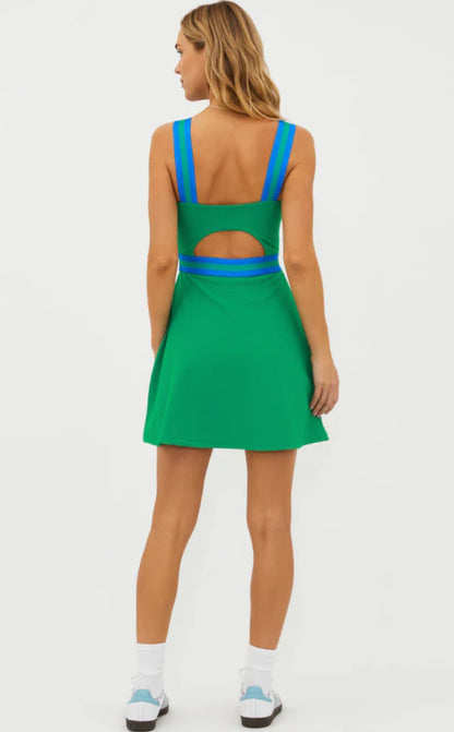 BEACHRIOT-Miriam Dress Garden Green Waffle