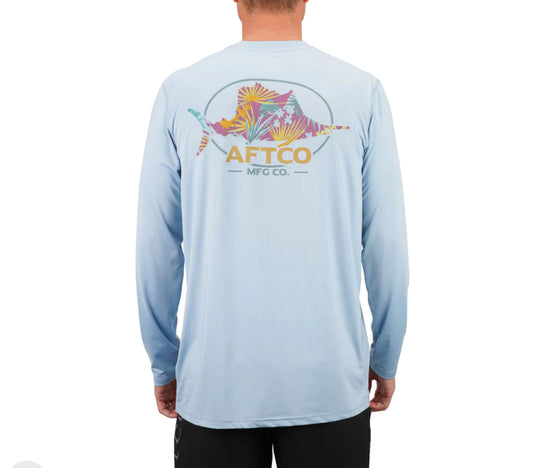 Aftco Summertime L/S Sun Protection Shirt-BHI