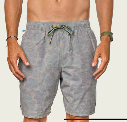 Green Mallord Camo Shorts-Marsh Wear