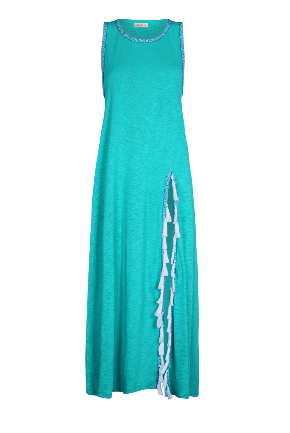 Pitusa Monochromatic Tassel Slit Dress - BHI