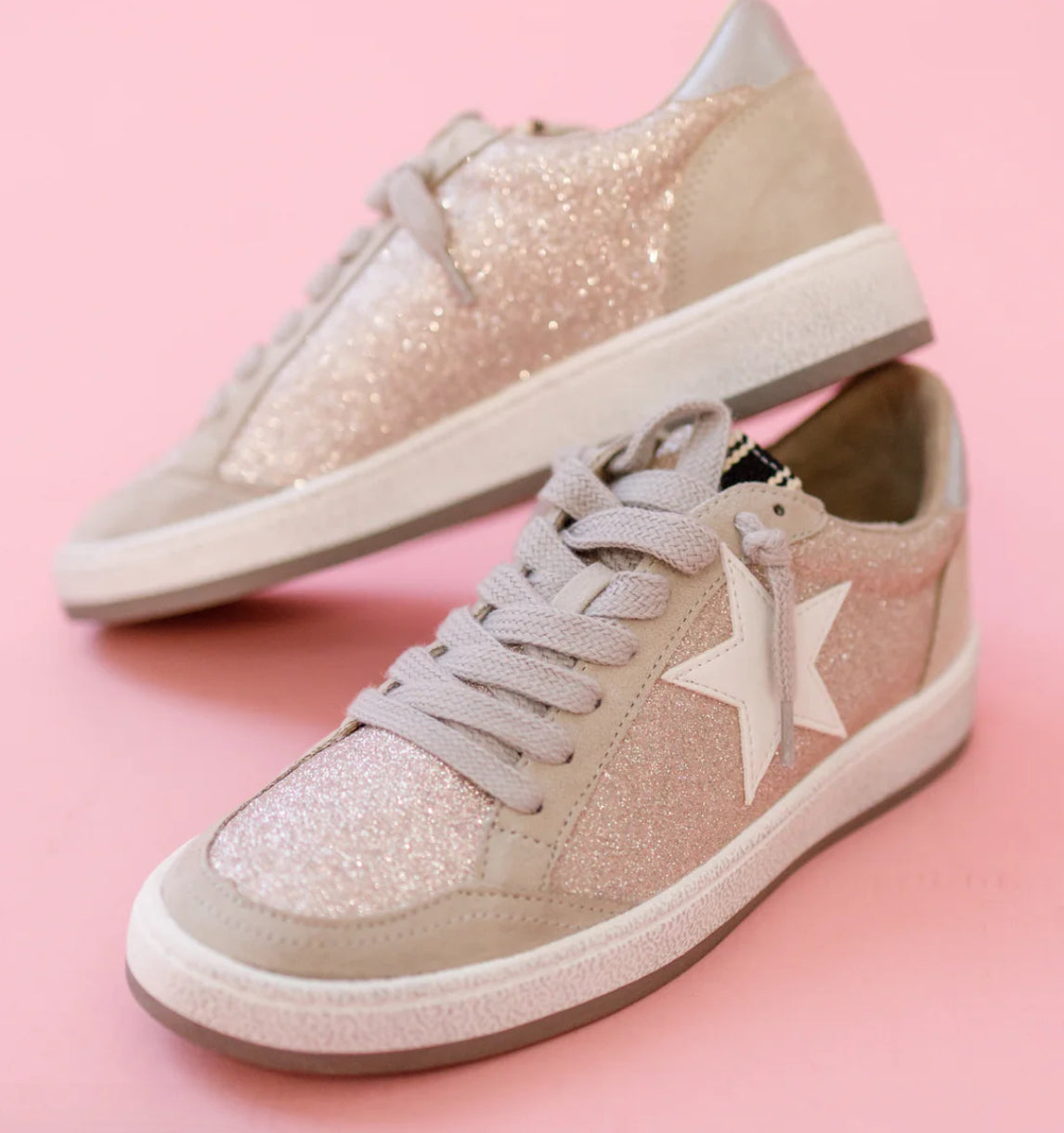 Kids Shoe-Champagne Glitter PAZ KIDS SNEAKER-SHUSHOP