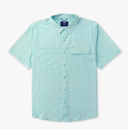 AFTCO Air-O Mesh Printed SS Button Down Shirt - BHI