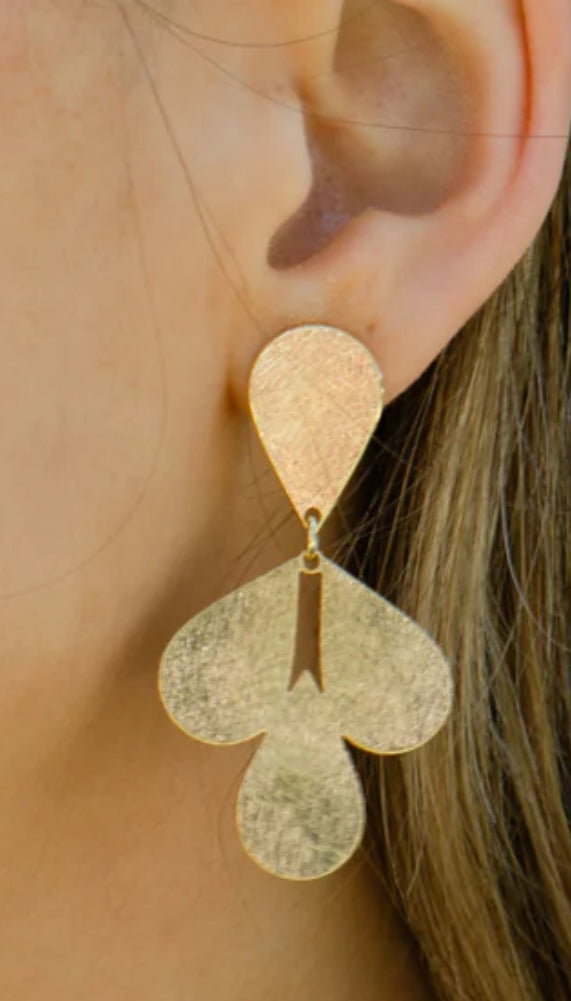 Bunzi Gold Earrings-Marcia Moran