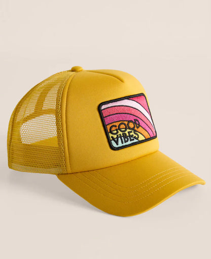 Trucker Hat - Sunset Gold- Good Vibes- Z Supply