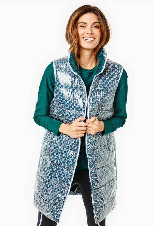 Everywhere Reversible Puffer Vest- Stars Ivy - Addison Bay