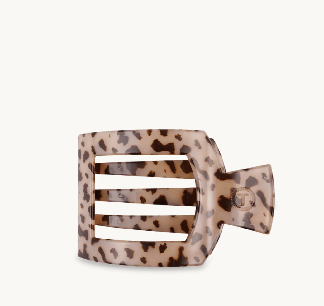 Flat Square Clip - Tortoise - Teleties ￼